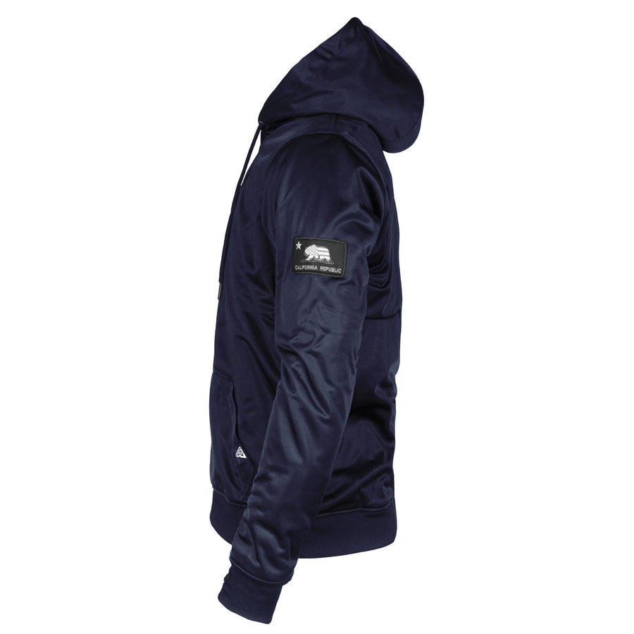 Dark Navy Blue Solid Ultra Protective Hoodie with Pads