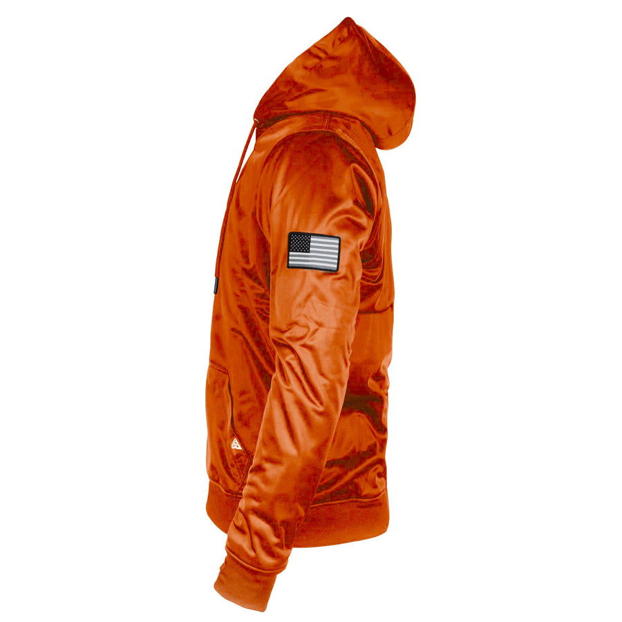 Orange Solid Ultra Protective Hoodie with Pads